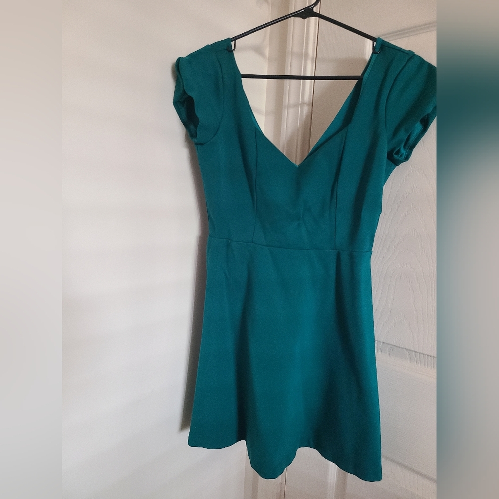 Urban Outfitters Blue A-Line Cap Sleeve Mini Dress